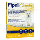 Fipnil Combo 67-60. 3mg spot-on Dog S 3x0. 67ml