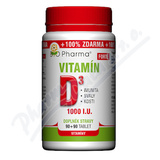 Vitamn D3 Forte 1000 I. U.  tbl. 90+90 Bio-Pharma