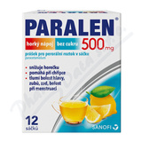 Paralen hor. np. bez cukru 500mg por. plv. sol. scc. 12