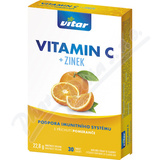 Vitar Vitamin C+zinek tbl. 30