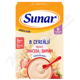 Sunar Mln kae 8 cereli jahoda-bann 6m+ 210g