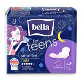 Bella for teens hygieni. vloky Sensitive night 8ks
